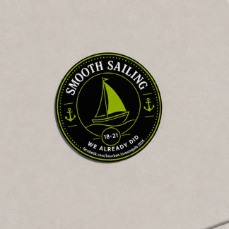 Sticker Rond Cote de navigation aisée BLT Évaluation Tiers Marg