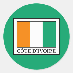 Sticker Rond Côte d'Ivoire