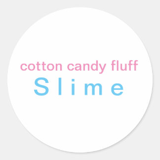 Sticker Rond coton bonbon fluff Slime