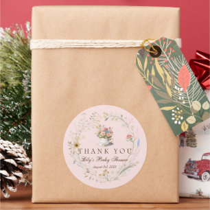 Sticker Rond Cottagecore Tea Party Sticup