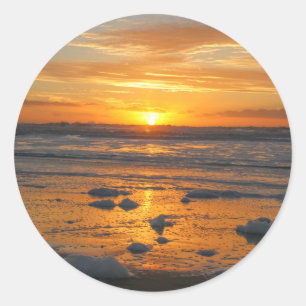 Sticker Rond coucher de soleil
