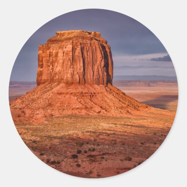 Sticker Rond Coucher du soleil (Devant)