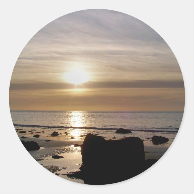 STICKER ROND COUCHERS DE SOLEIL (Devant)