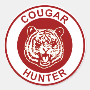 Sticker Rond Cougar Hunter