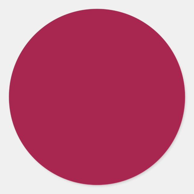 Sticker Rond Couleur Arrière - plan Bourgogne solide (Devant)