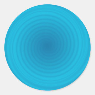 Sticker Rond Couleur Bleu Blank Modèle Personnalisé tendance él