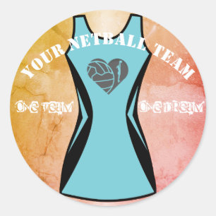 Sticker Rond Couleur de robe et slogan faits sur commande