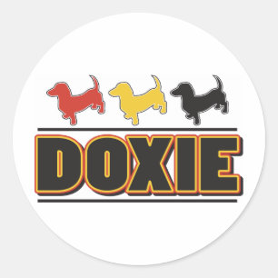 Sticker Rond COULEUR DOXIE-Word