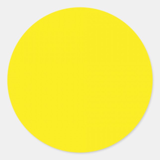 Sticker Rond Couleur jaune primaire (Devant)