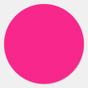 Sticker Rond Couleur Magenta Rouge-violet uniquement Identifica