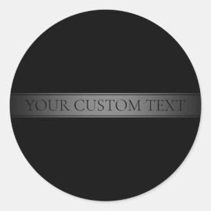 Sticker Rond Couleur modifiable de bande de dégradé simple et é
