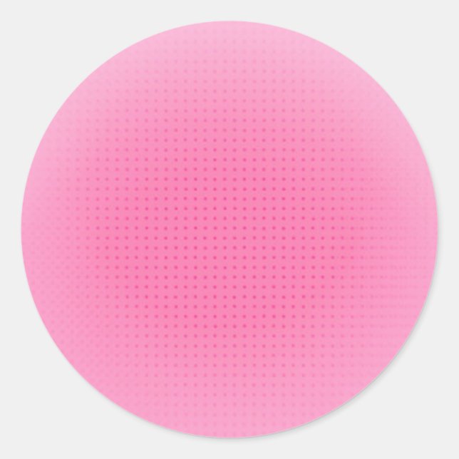 Sticker Rond Couleur rose Personnalisé Vierge Modèle tendance (Devant)