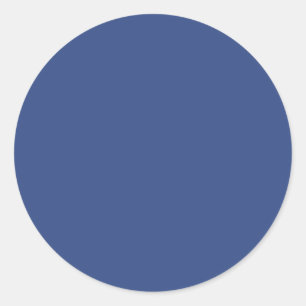 Sticker Rond Couleur solide bleu-violet
