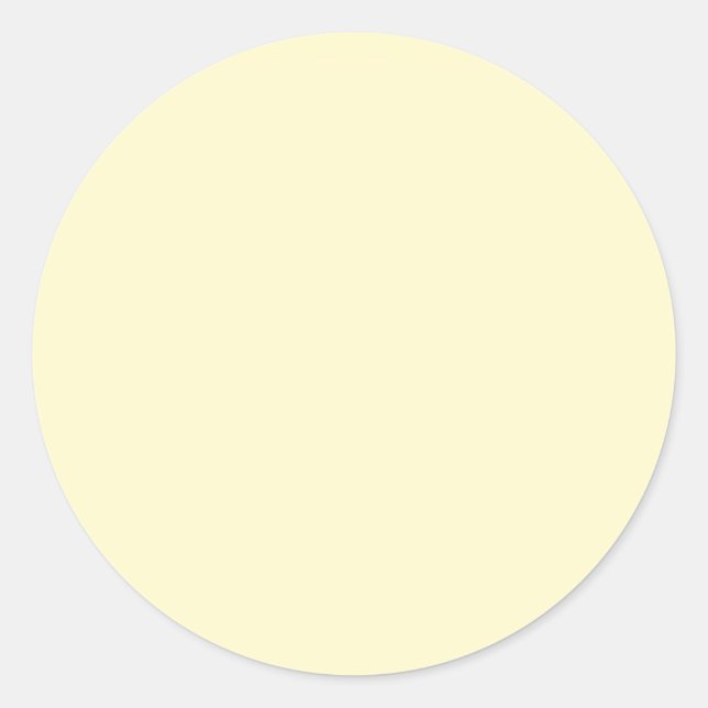 Sticker Rond Couleur solide de chiffon citron (Devant)