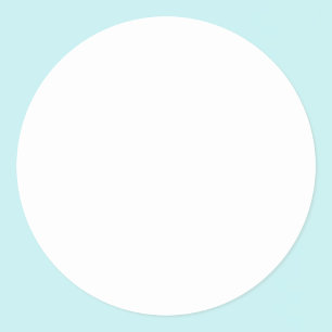 Sticker Rond Couleur solide de Modèle blanc pur