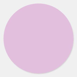 Sticker Rond Couleur solide Lilac française douce
