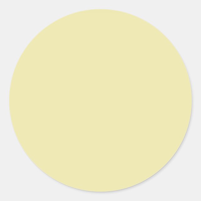 Sticker Rond Couleur solide Pale Goldenrod (Devant)