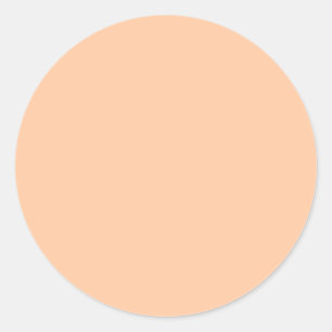 Sticker Rond Couleur solide profonde Peach