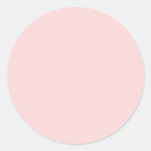 Sticker Rond Couleur solide rose pâle