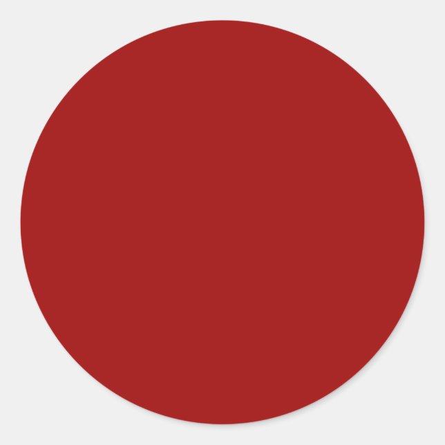 Sticker Rond Couleur solide rouge Crimson (Devant)