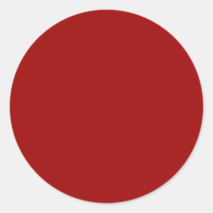 Sticker Rond Couleur solide rouge Crimson
