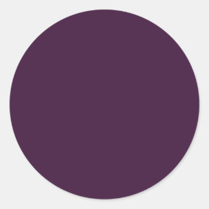 Sticker Rond Couleur unie œuf aubergine foncé