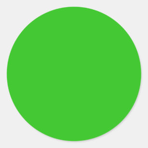 Sticker Rond couleur verte