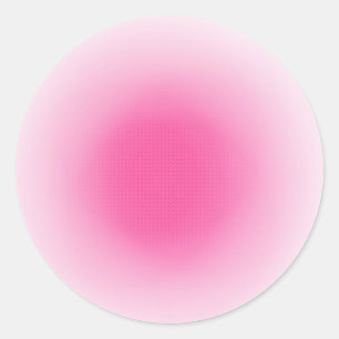 Sticker Rond Couleurs blanches roses Élégant Modèle blanc