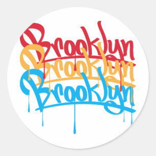Sticker Rond Couleurs de Brooklyn