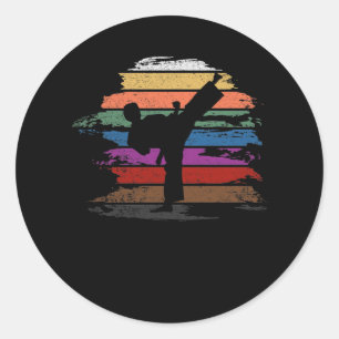 Sticker Rond Couleurs de ceinture karaté
