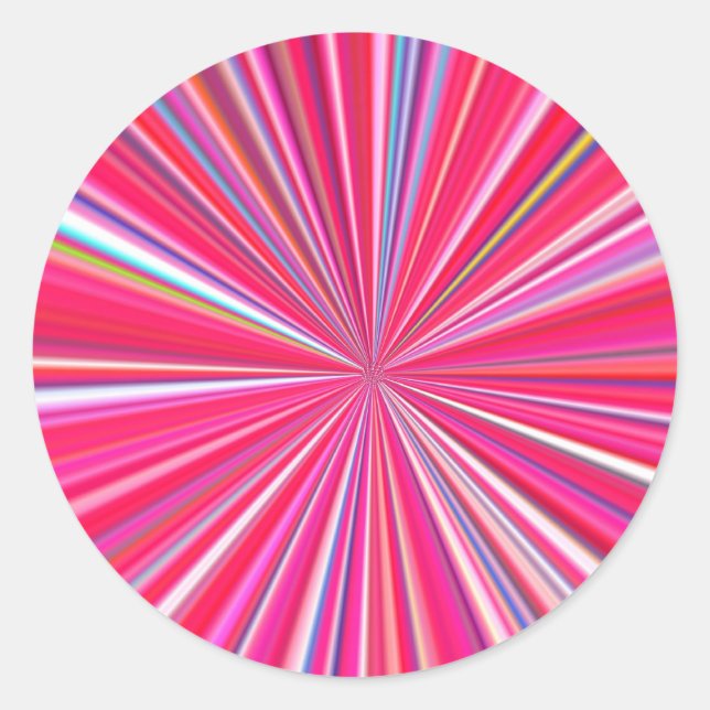 Sticker Rond couleurs hypnotiques (Devant)