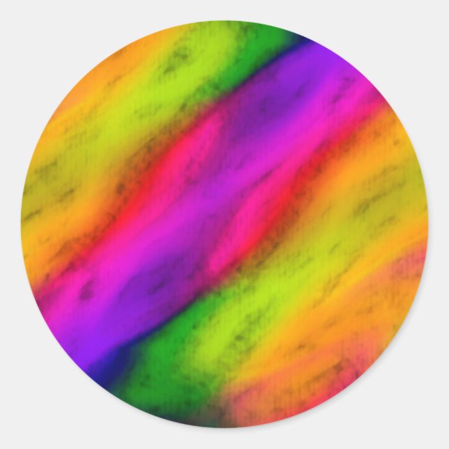 Sticker Rond Couleurs vives bat mitzvah (Devant)