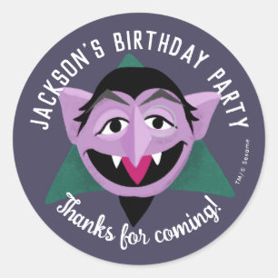 Sticker Rond Count Face Anniversaire