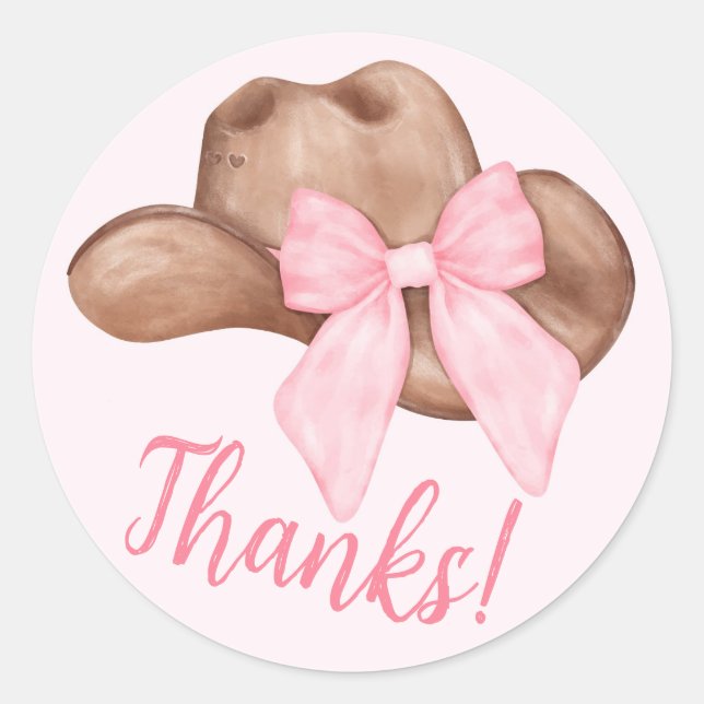 Sticker Rond Country Girl Cowboy Boots n’Casquette (Devant)