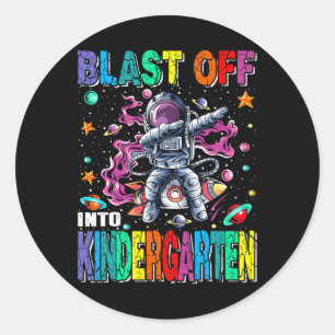 Sticker Rond Coup De Feu Dans Le Jardin D'Enfants Roquette Reto