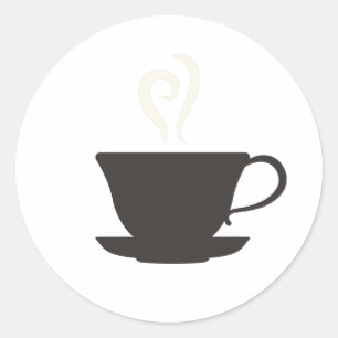 Sticker Rond Coupe du Café