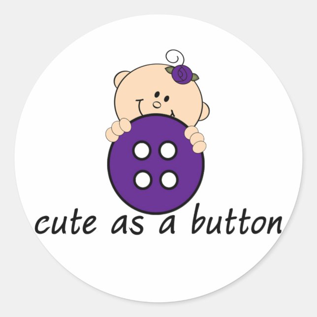 Sticker Rond Coupe en tant que bouton PURPLE (Devant)