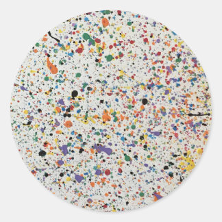 STICKER ROND COUPER - CONFETTI BLANC