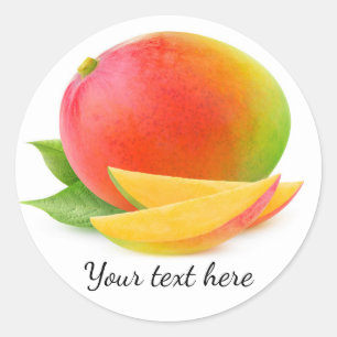 Sticker Rond Couper la mangue