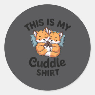 Sticker Rond Couple de jolie abeille câline se blottit 