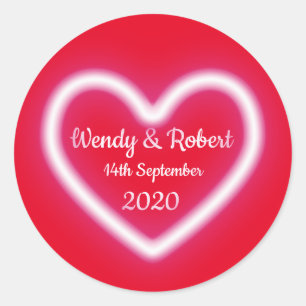 Sticker Rond Couple marié