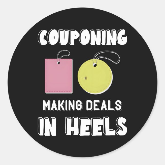 Sticker Rond Coupon Faire des transactions Coupons Coupons Coup (Devant)