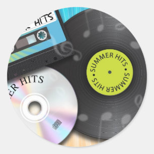 Sticker Rond coups d'été