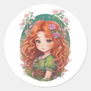 Sticker Rond Courageux