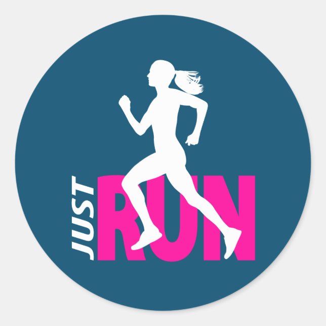 Sticker Rond Coureur (Devant)