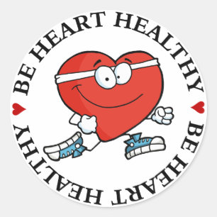Sticker Rond Courir est un bon exercice pour votre coeur