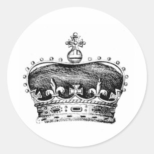 Sticker Rond Couronne