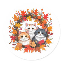 couronne de chat d'automne