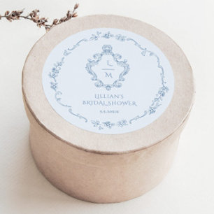 Sticker Rond Couronne de chinoiserie Toile Quelque Chose de Ble