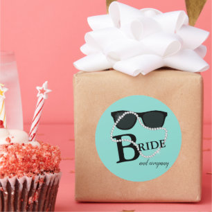 Sticker Rond Couronne de diamants de Bride & Company Shower Par